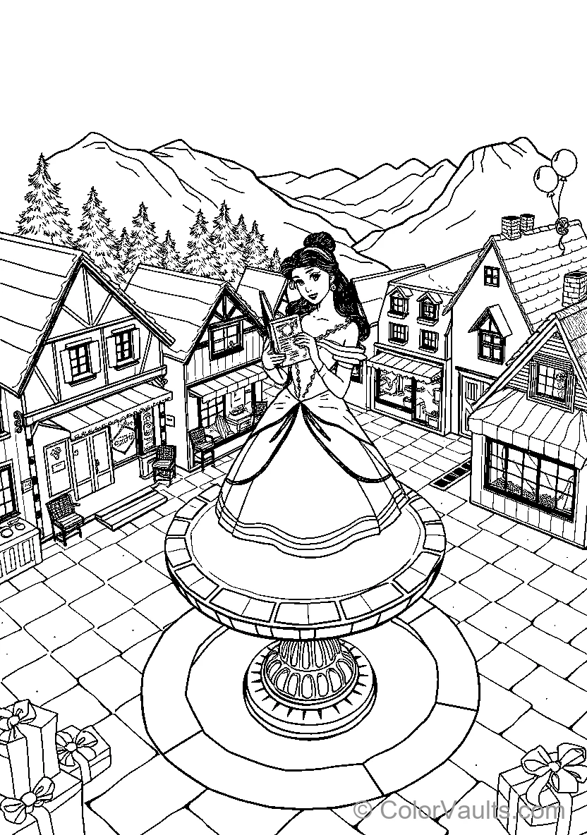 Belle At The Fountain