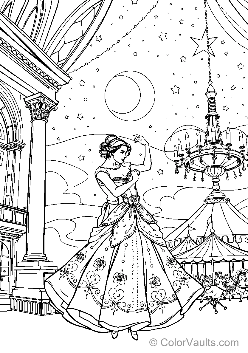 Belle Dances At The Ball