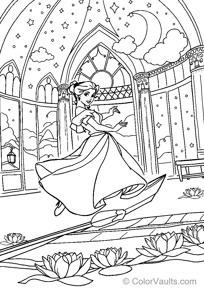Belle Dances Joyfully