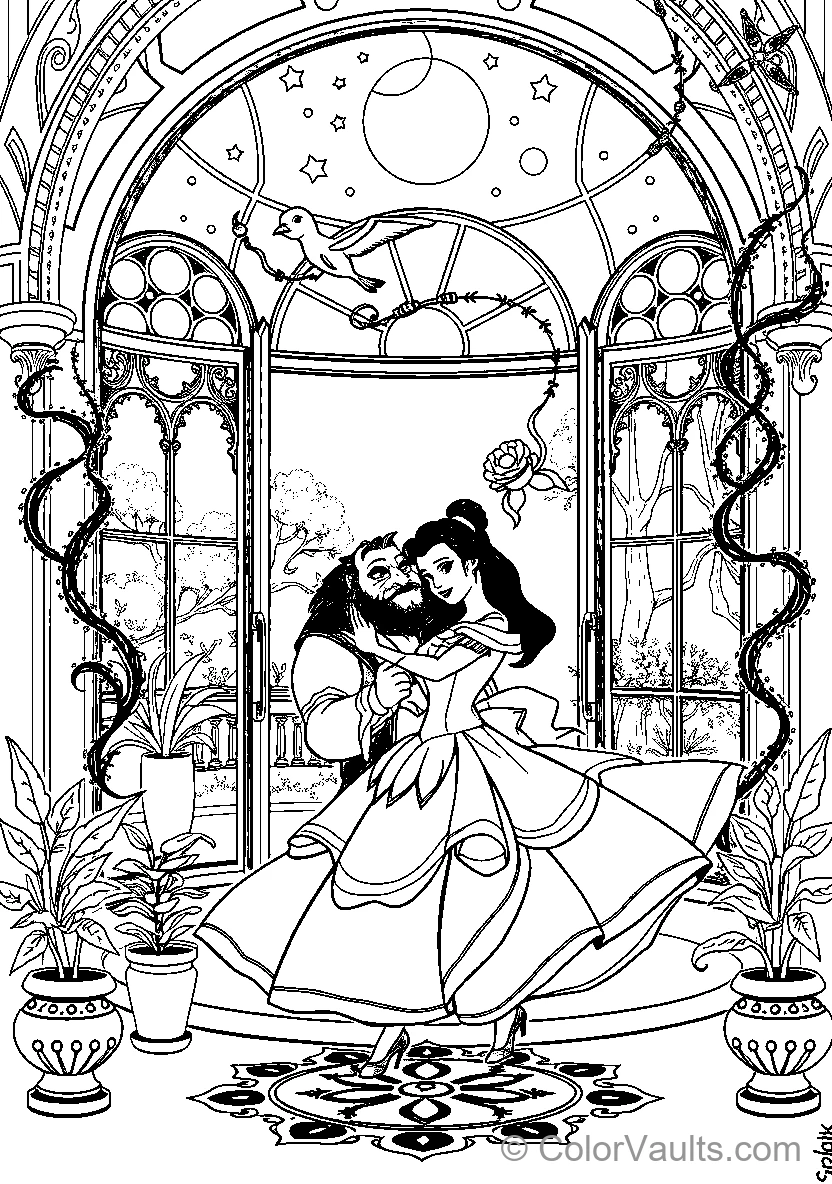 Belle Dances With The Beast (Scene 7)