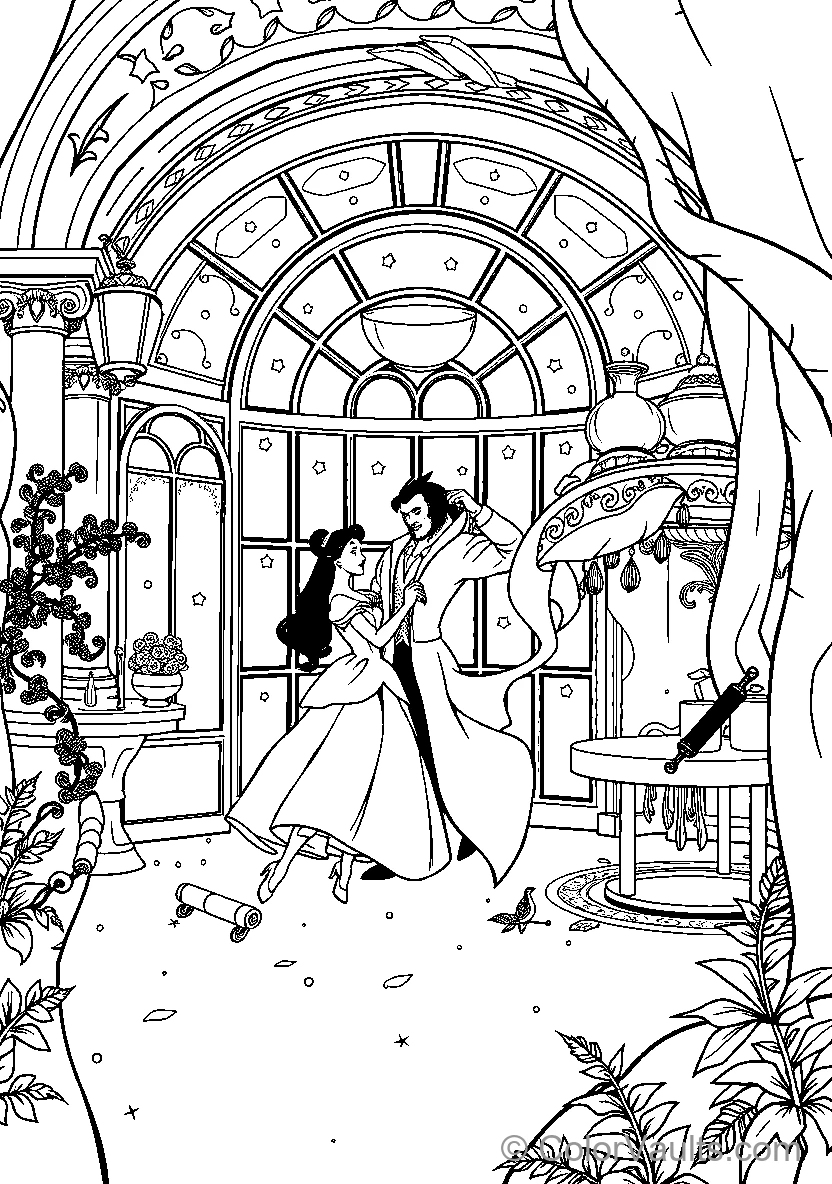 Belle Dances With The Beast (Scene 25)