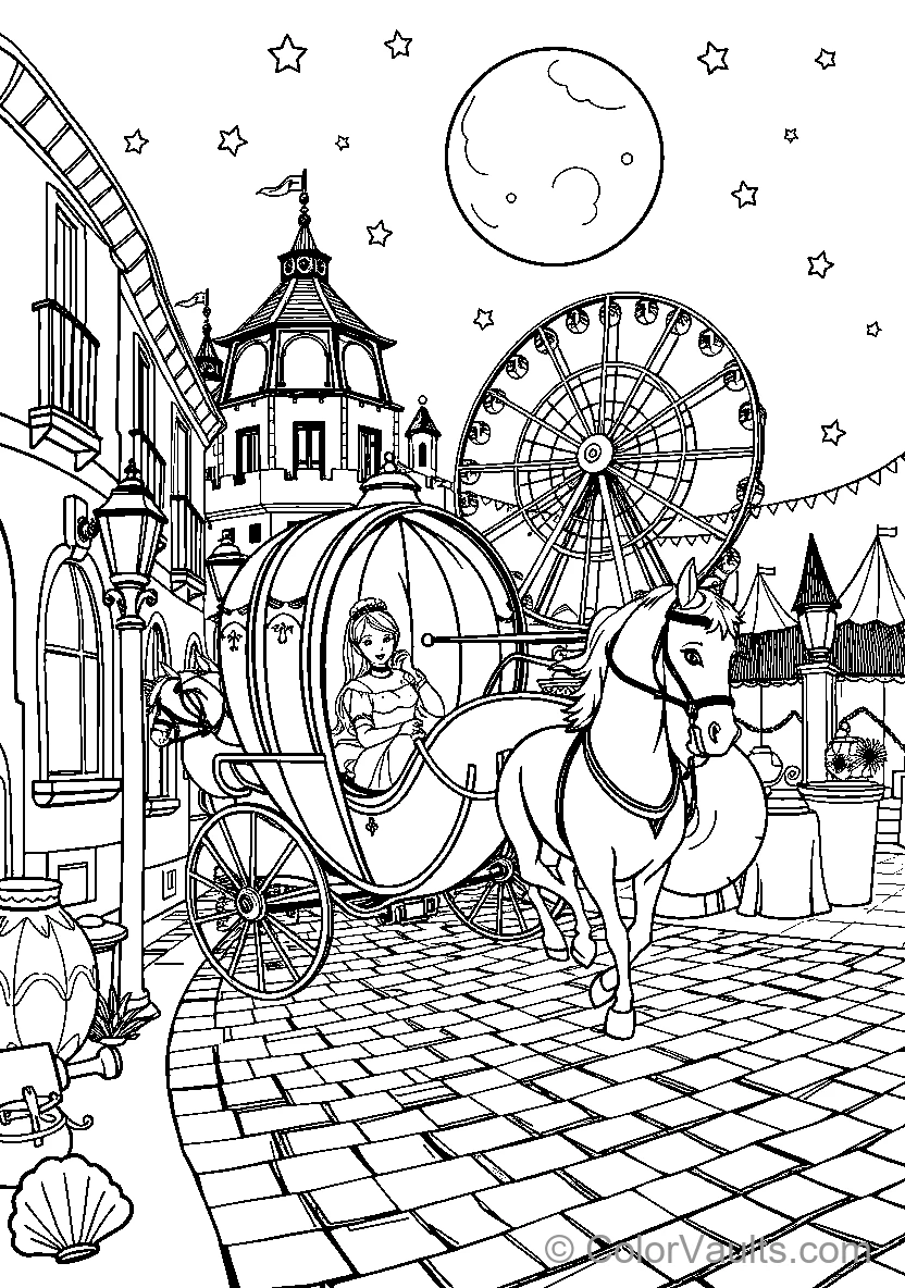 Belle In A Fairy Tale Setting (Scene 3)