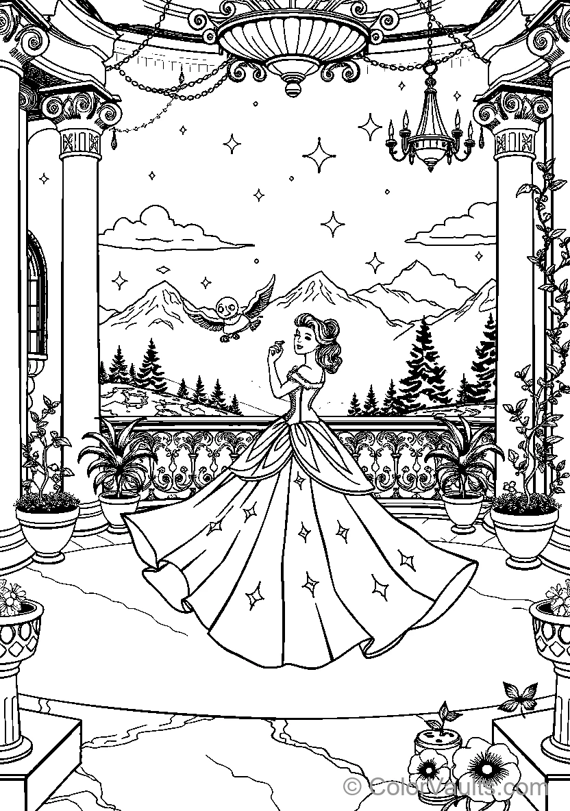 Belle In A Fairy Tale Setting (Scene 5)