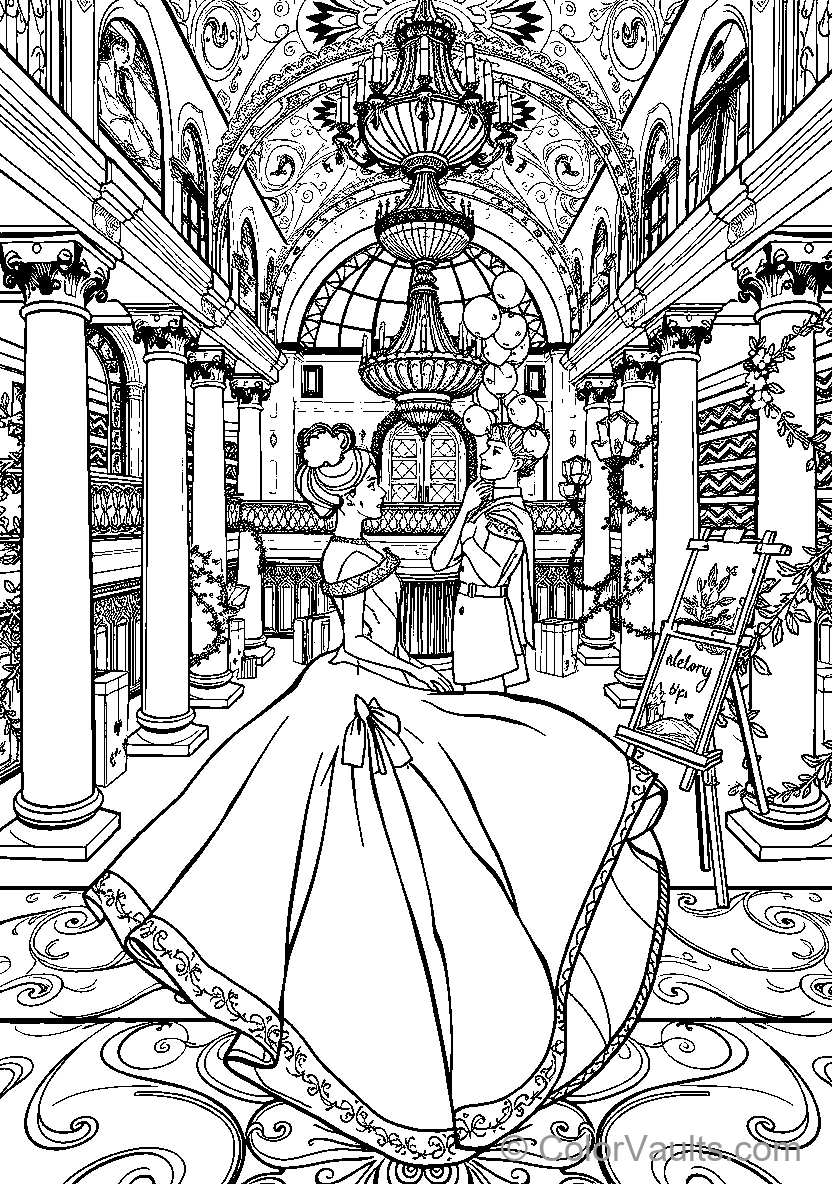 Belle In A Grand Hall