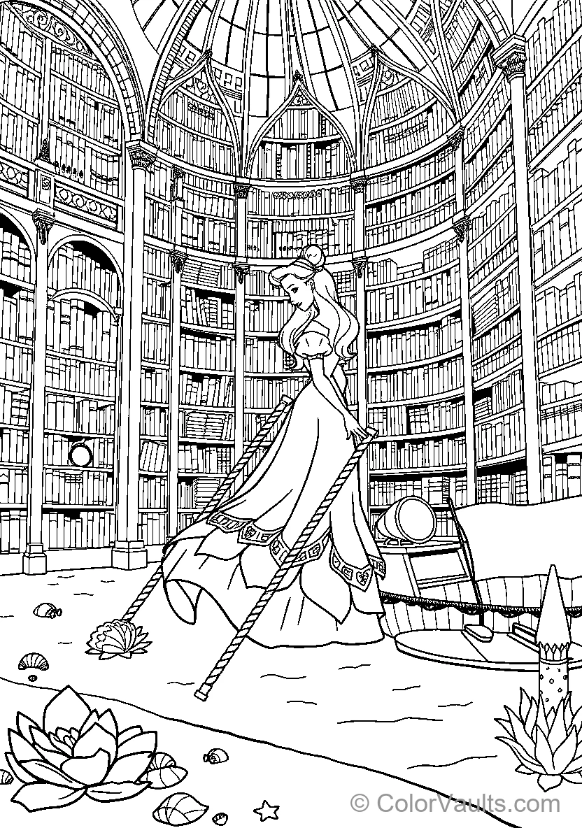 Belle In A Library