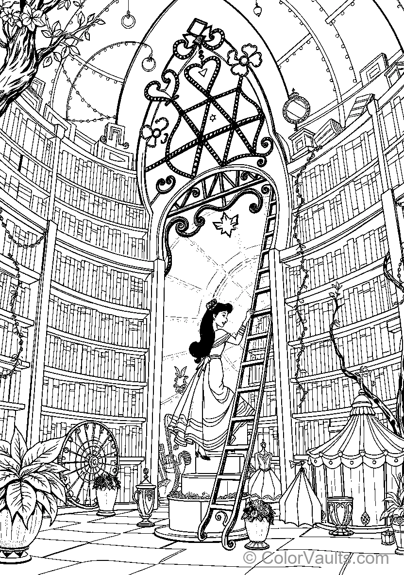Belle In A Library (Scene 3)
