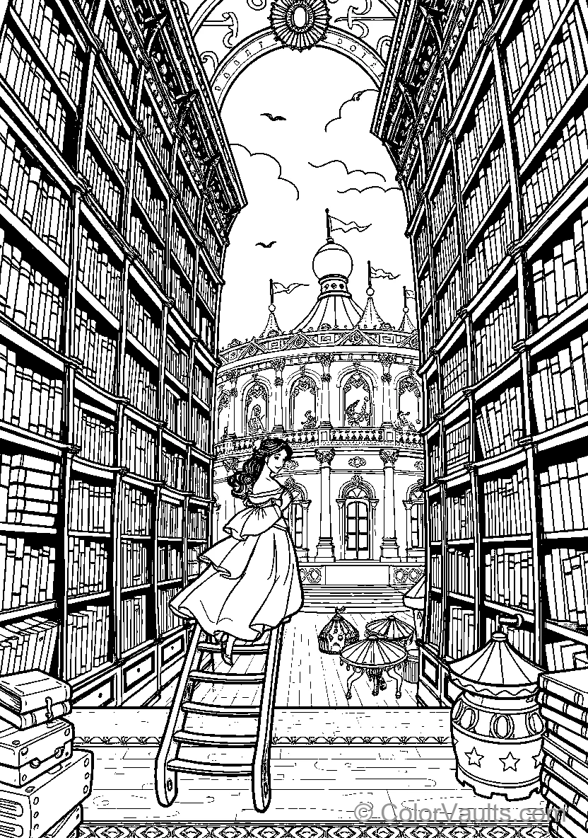 Belle In A Library (Scene 5)