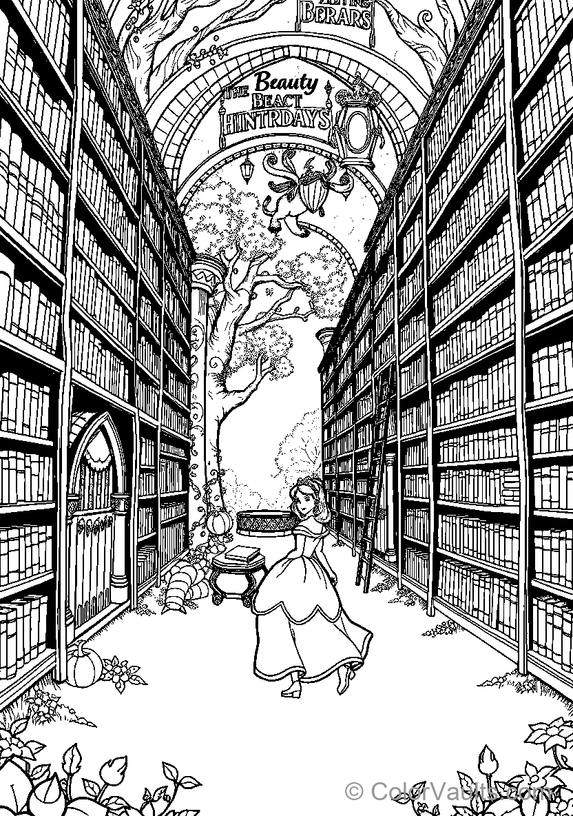 Belle In A Library (Scene 11)