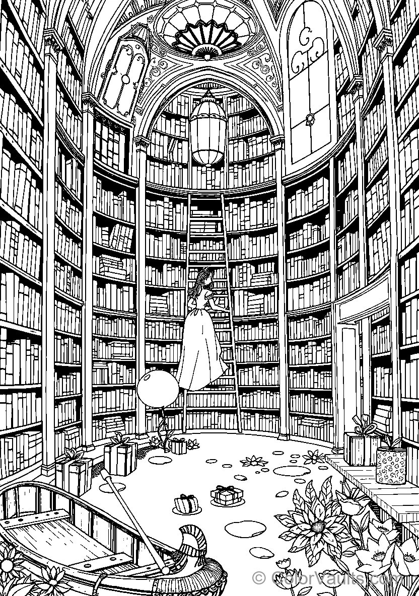 Belle In A Library (Scene 13)