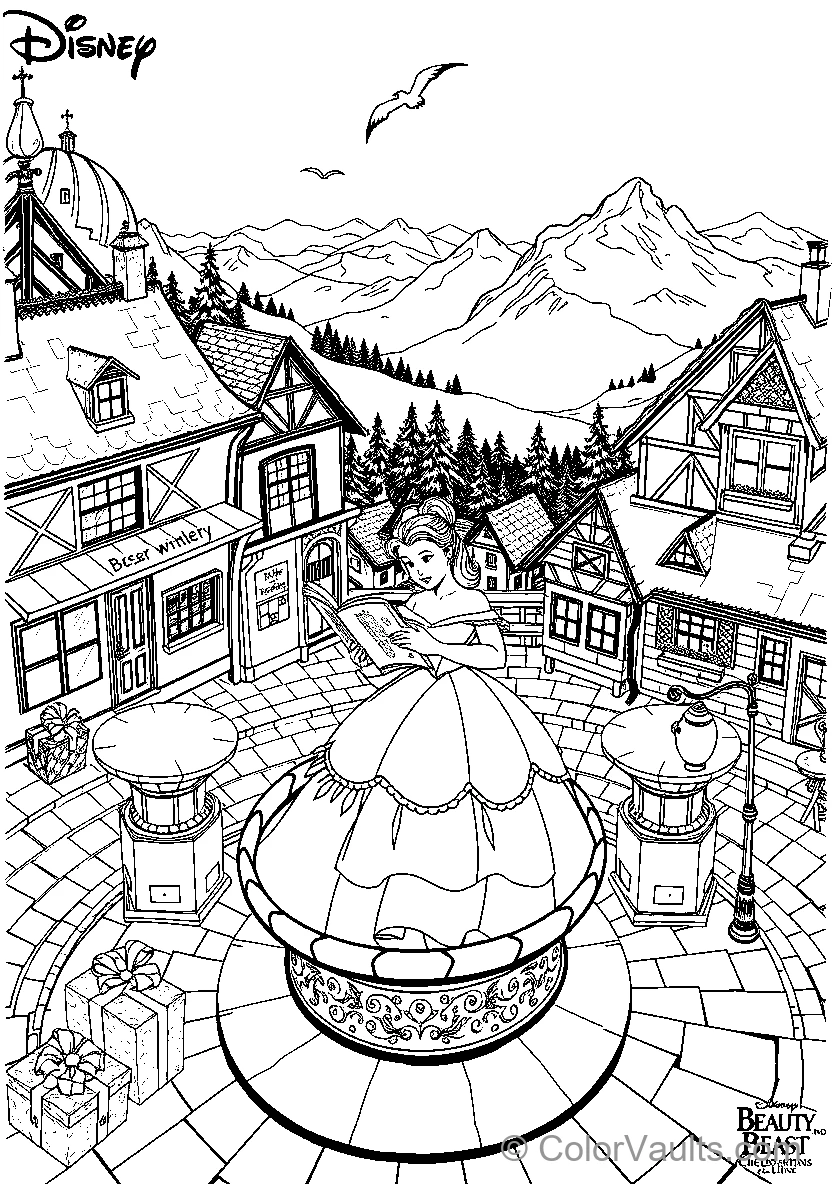 Belle In A Village Setting