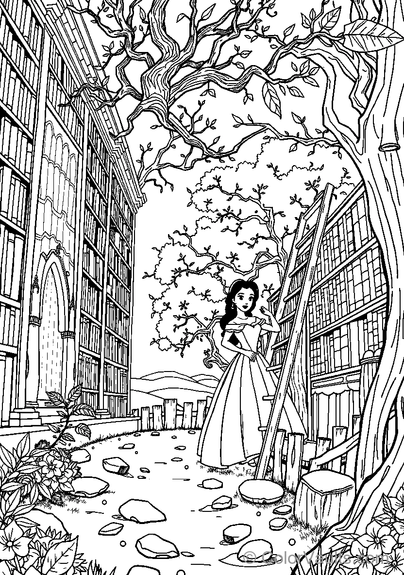 Belle In An Enchanted Library