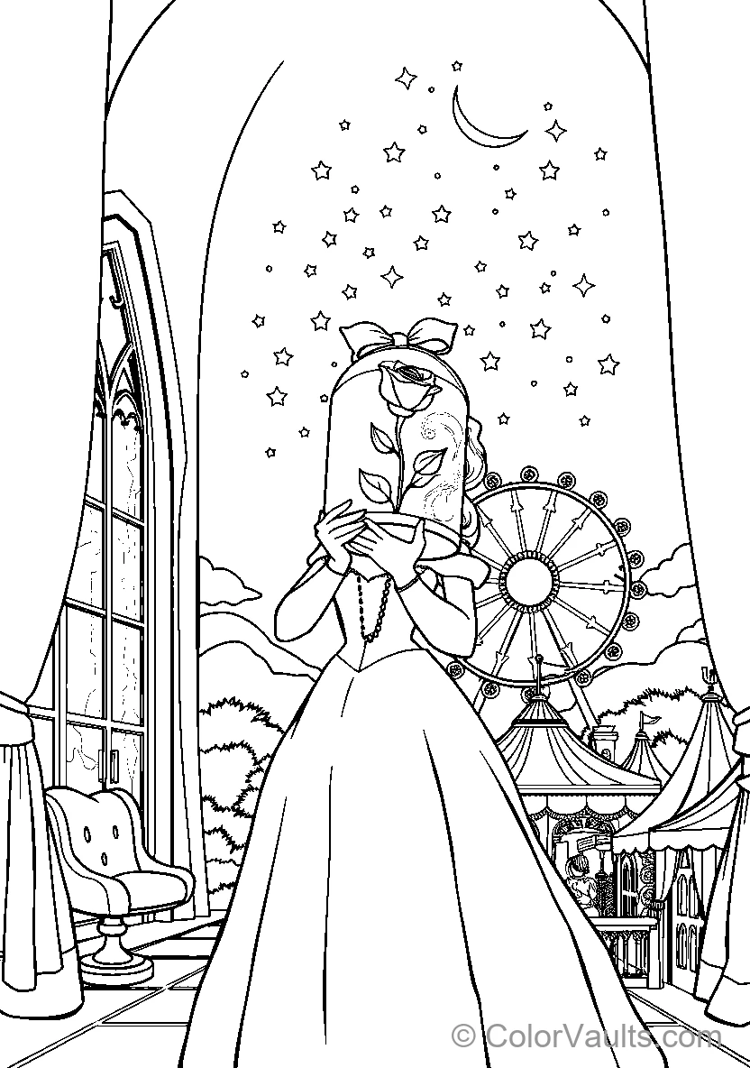 Belle In An Enchanted Setting