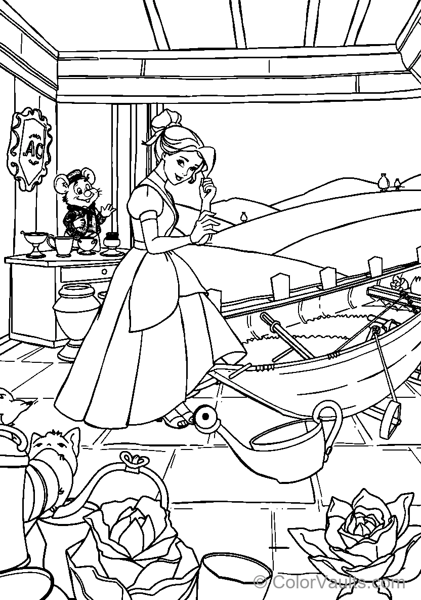 Belle In Her Library