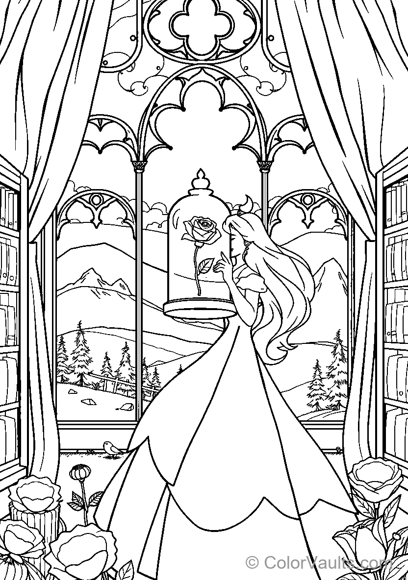 Belle In Her Library Or Beauty And The Beasts Belle