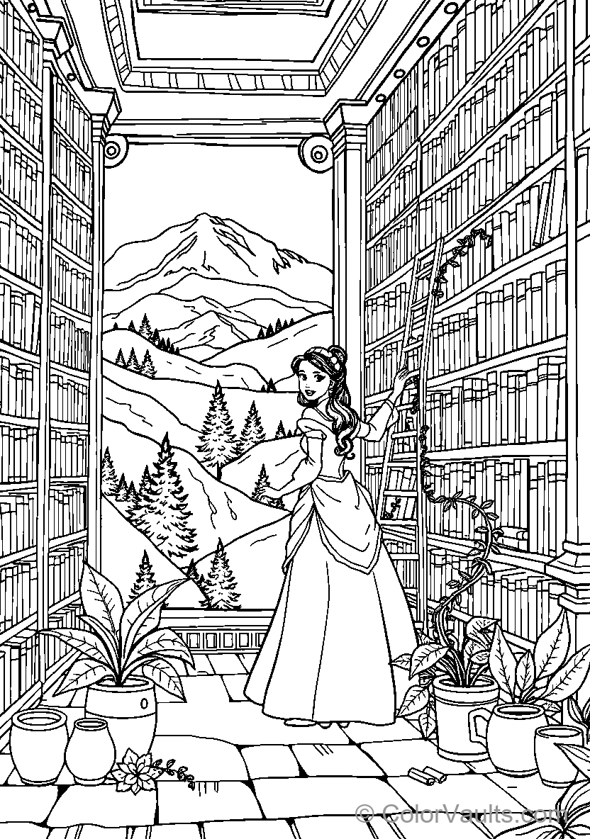 Belle In The Library