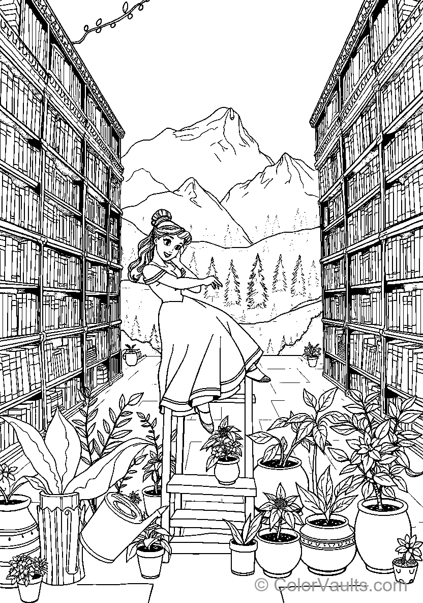 Belle In The Library (Scene 3)