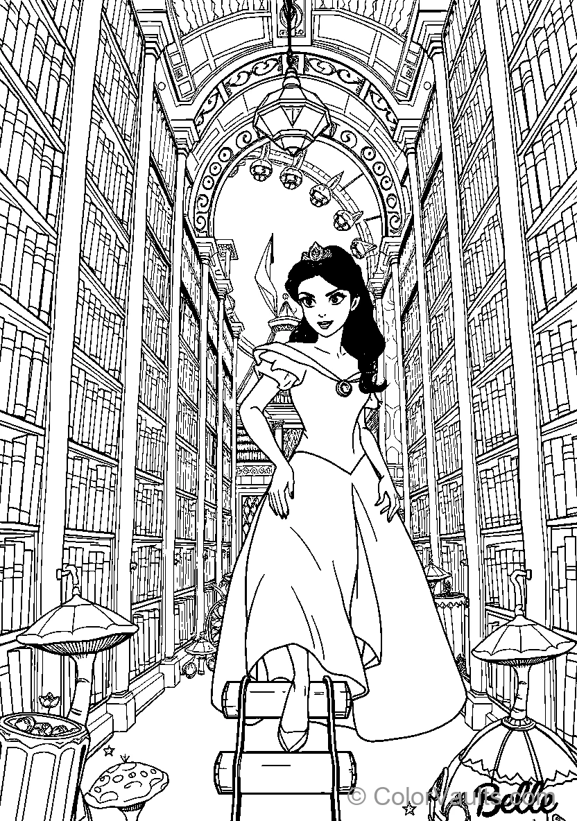 Belle In The Library (Scene 7)