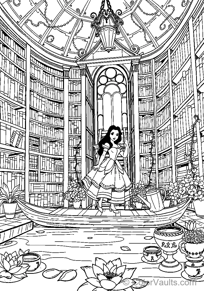 Belle In The Library (Scene 9)