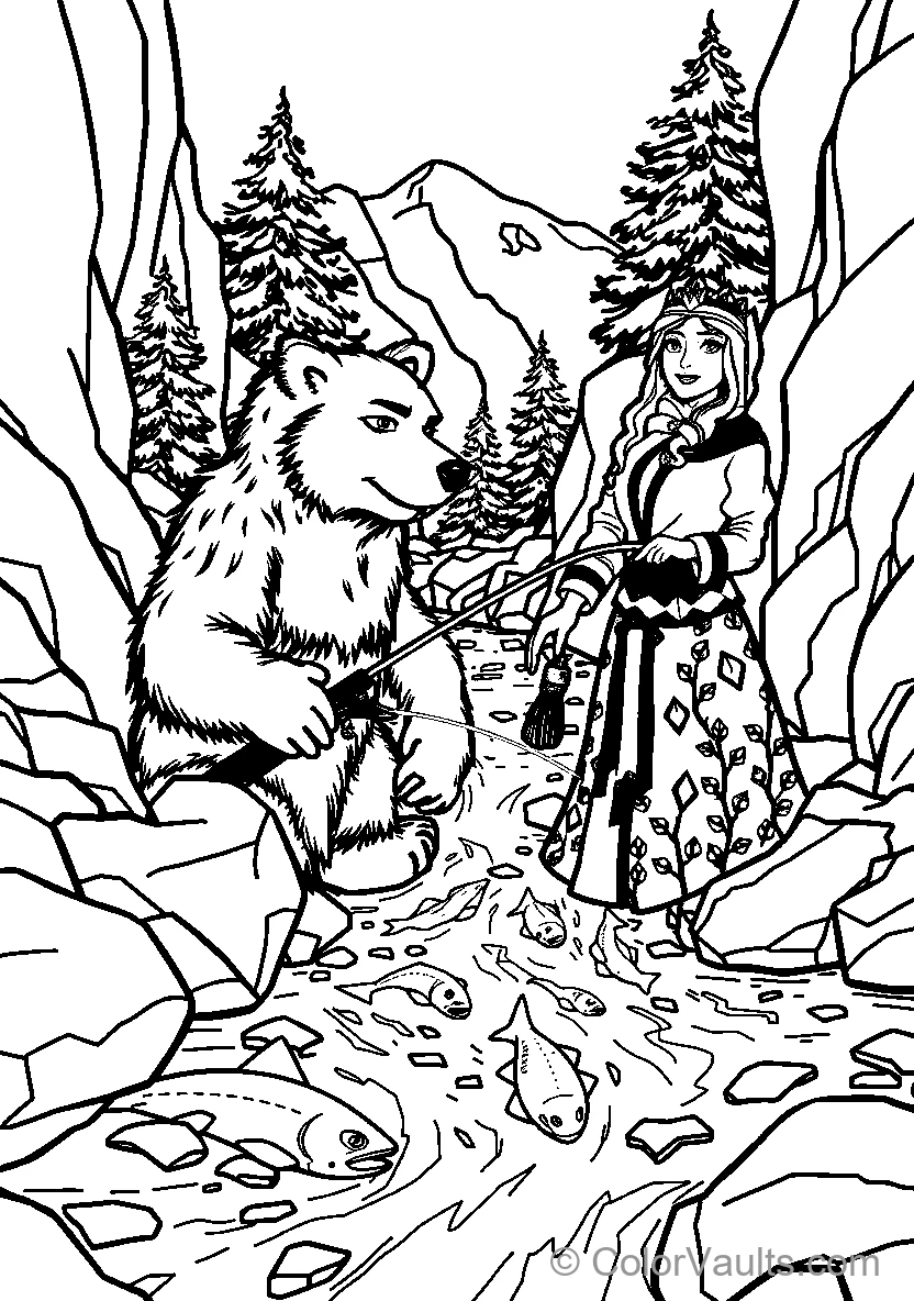 Belle Meets A Friendly Bear