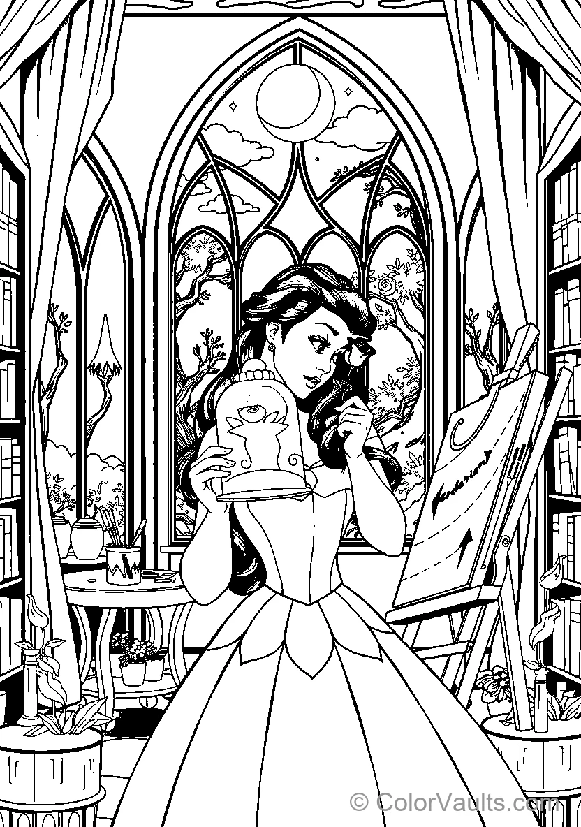 Belle Reads A Book