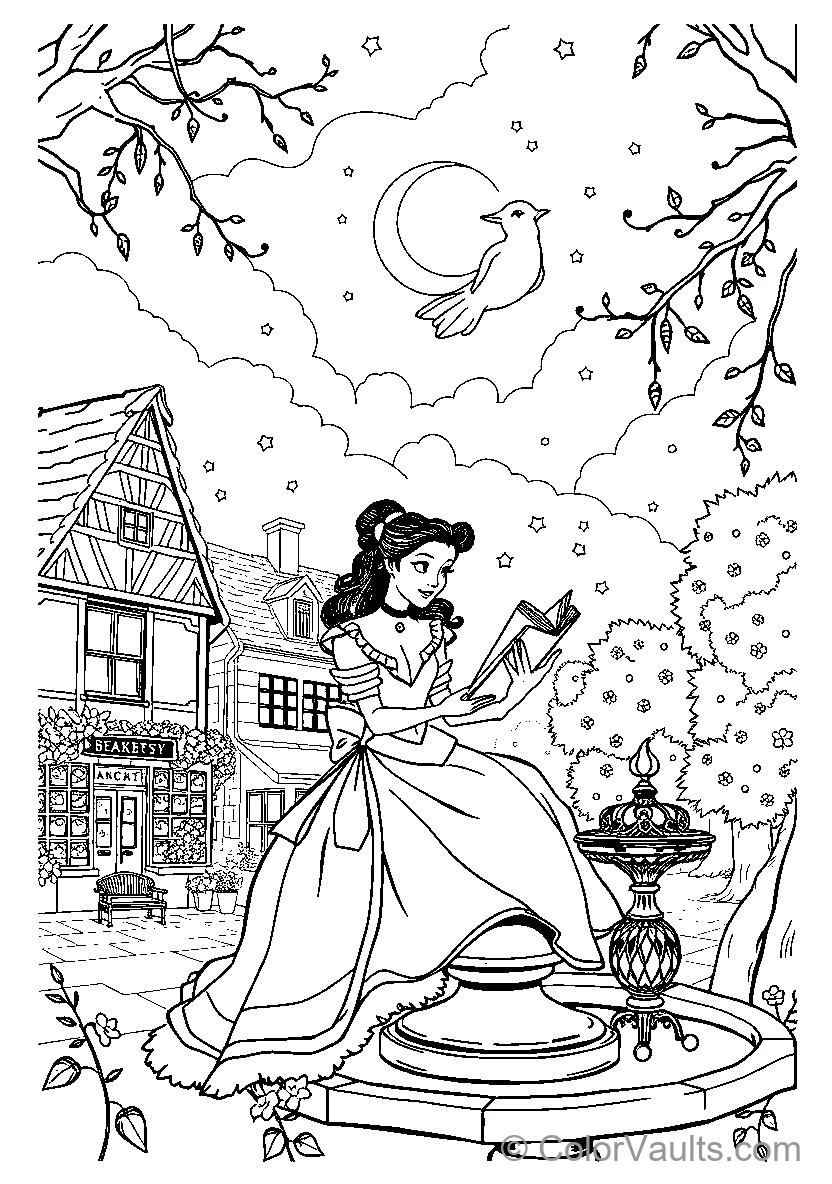 Belle Reads By Candlelight (Scene 5)