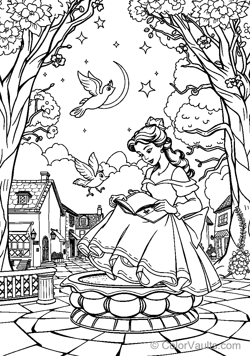 Belle Reads By Moonlight