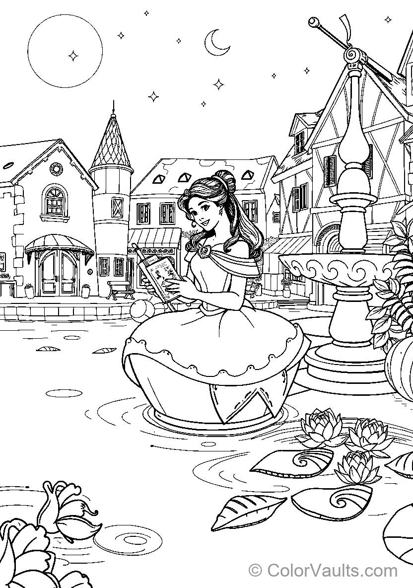 Belle Reads By The Pond