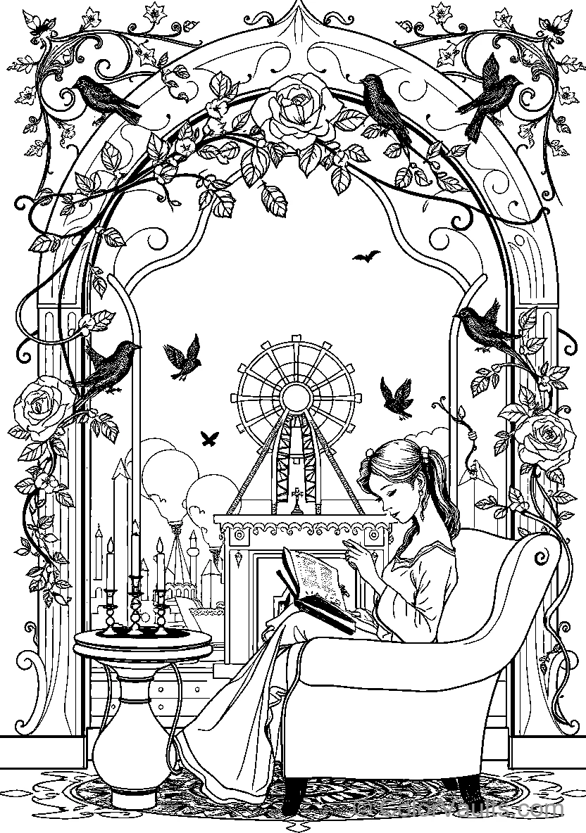 Belle Reads By The Window