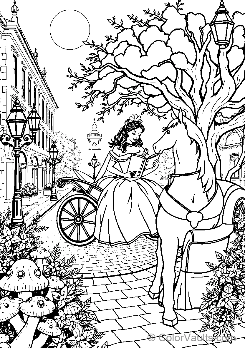 Belle Reads To Her Horse