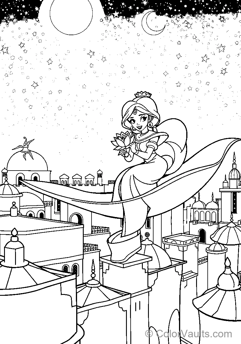 Belle Sits On A Rooftop At Night