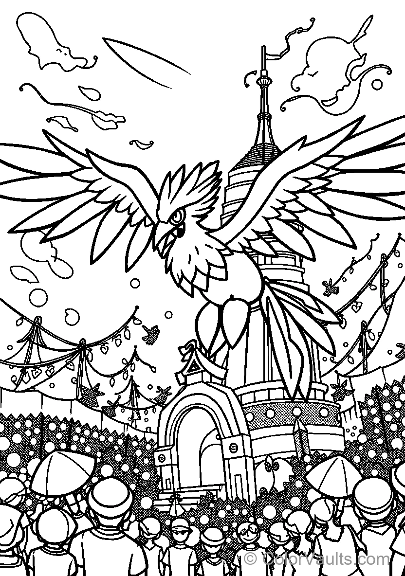 Birds of the World coloring page 3