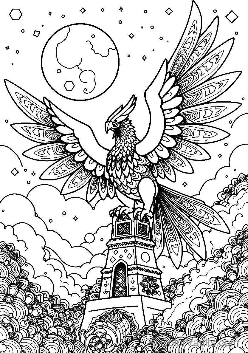 Eagle Perched On Pedestal