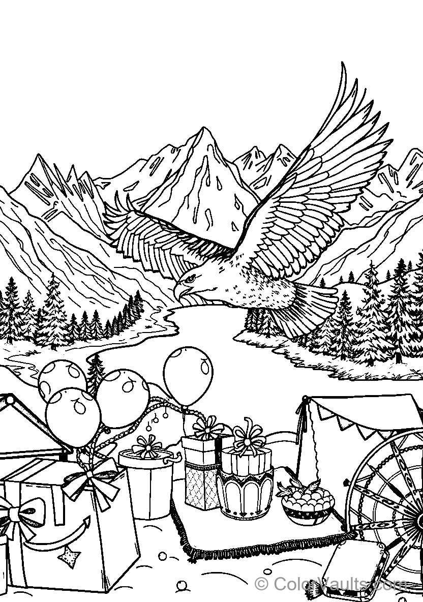 Eagle At Camp