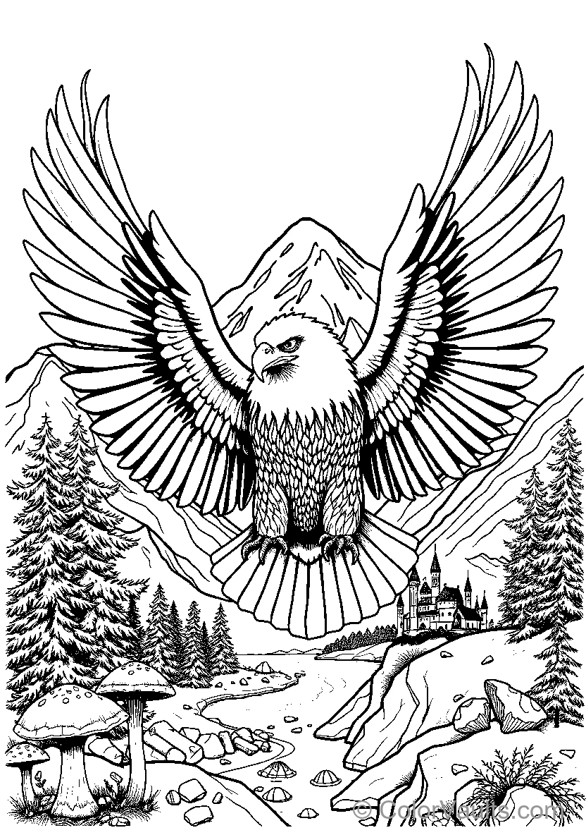 Eagle In Flight