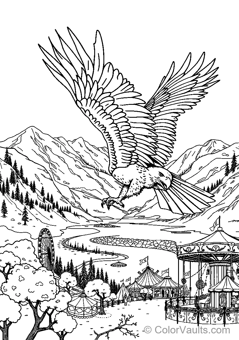 Eagle In Flight (Scene 5)