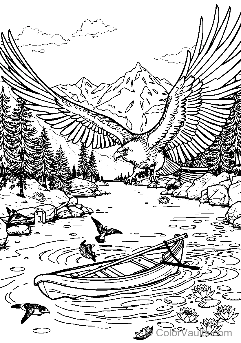 Eagle In Flight (Scene 7)