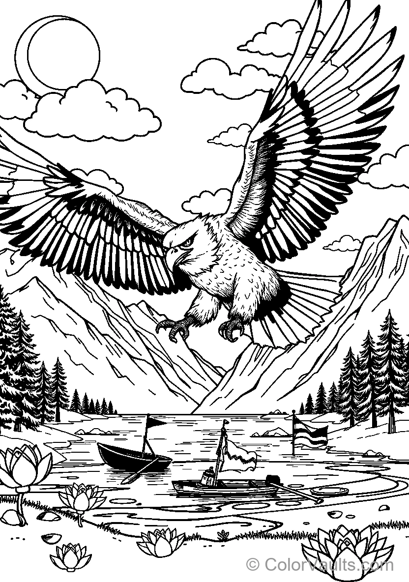Eagle In Flight (Scene 9)