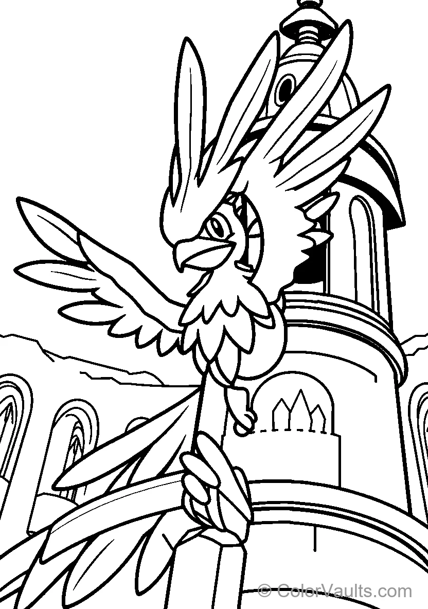 Fantasy Bird In Flight