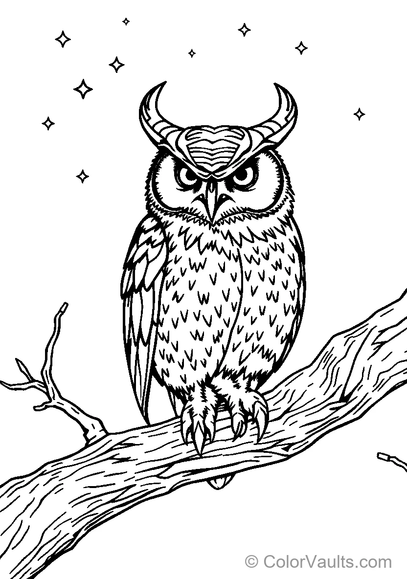 Horned Owl (Scene 3)