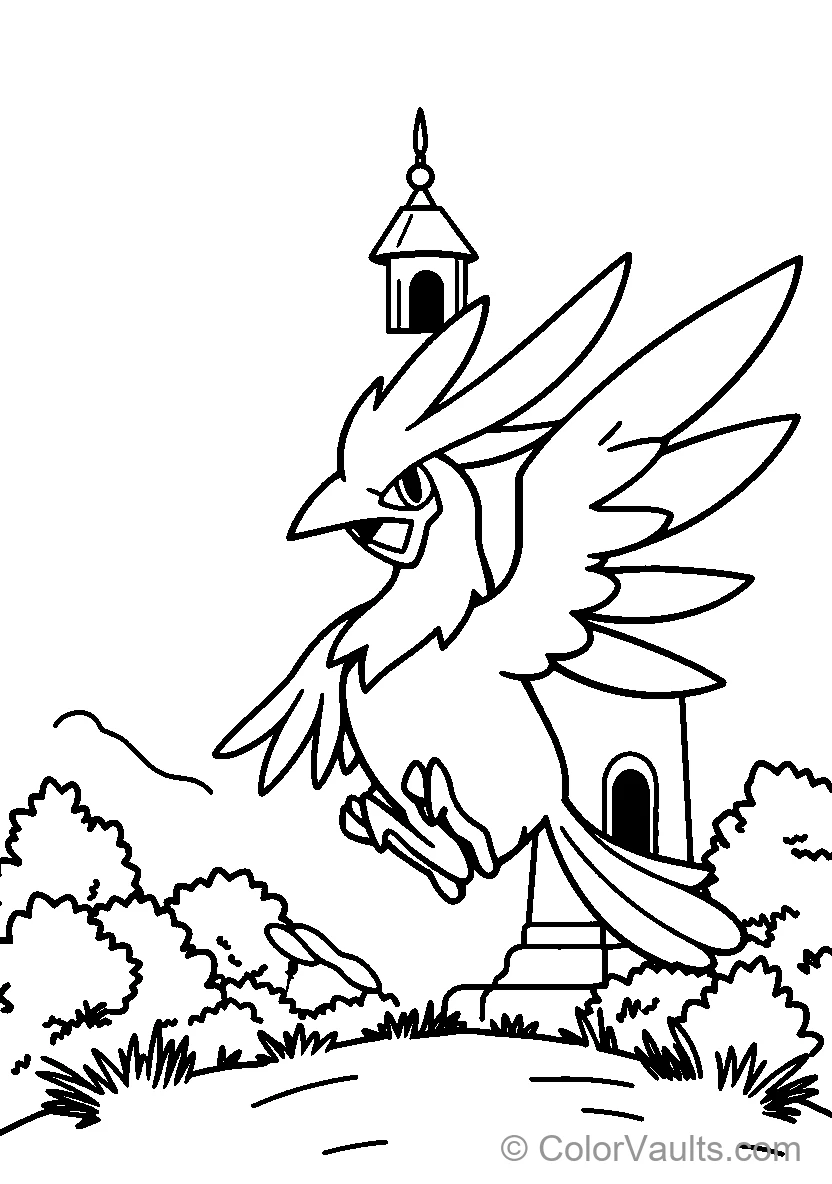 Mythical Bird In Flight