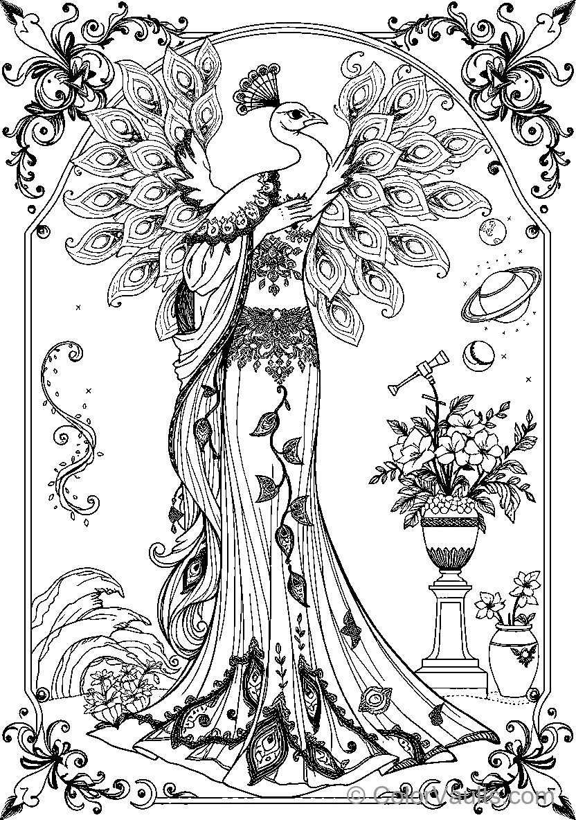 Ornate Peacock
