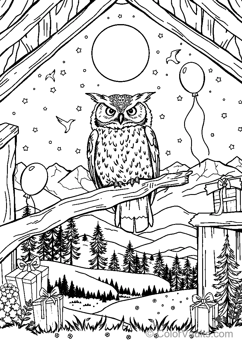 Owl In Campsite