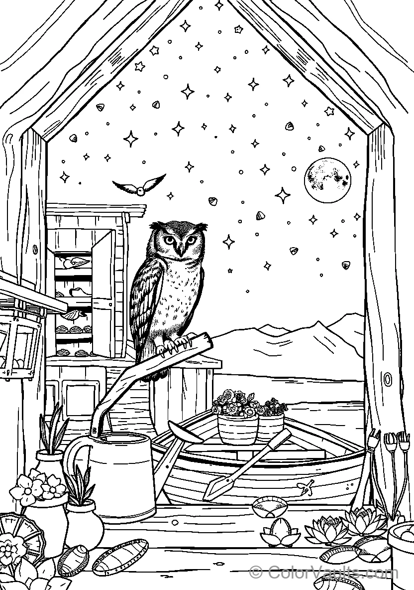Owl In Natures Serenity
