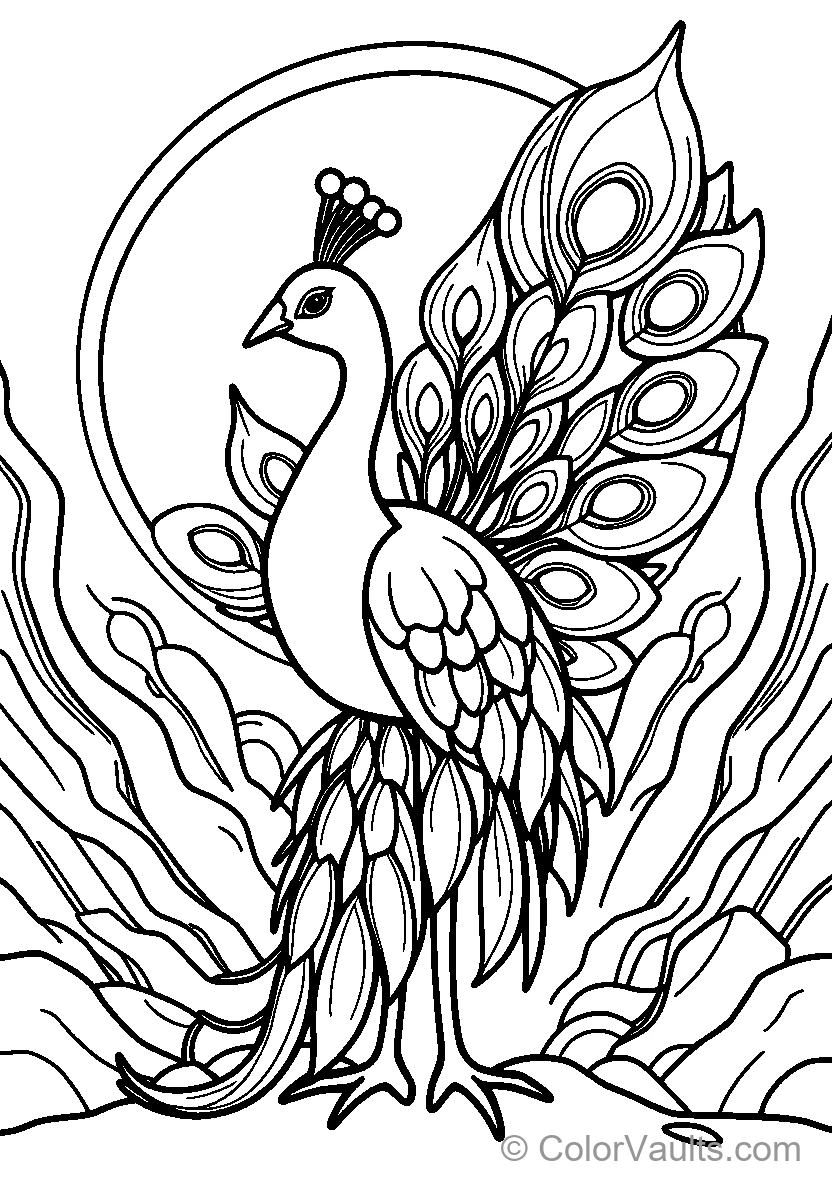 Peacock Crowned