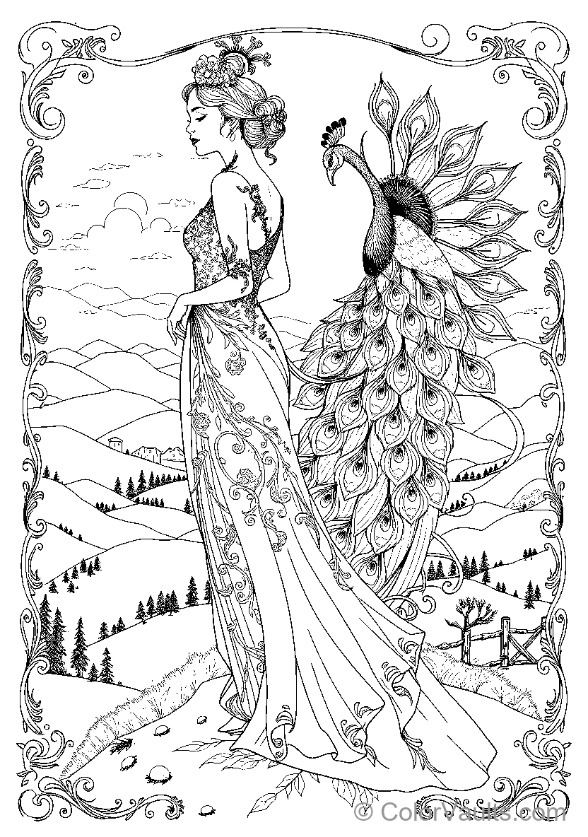Peacock Feather Dress