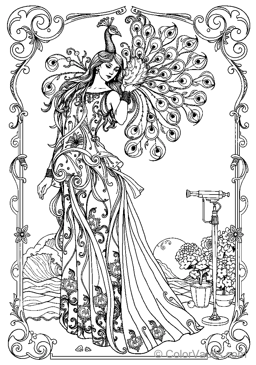 Peacock Feathered Woman (Scene 5)