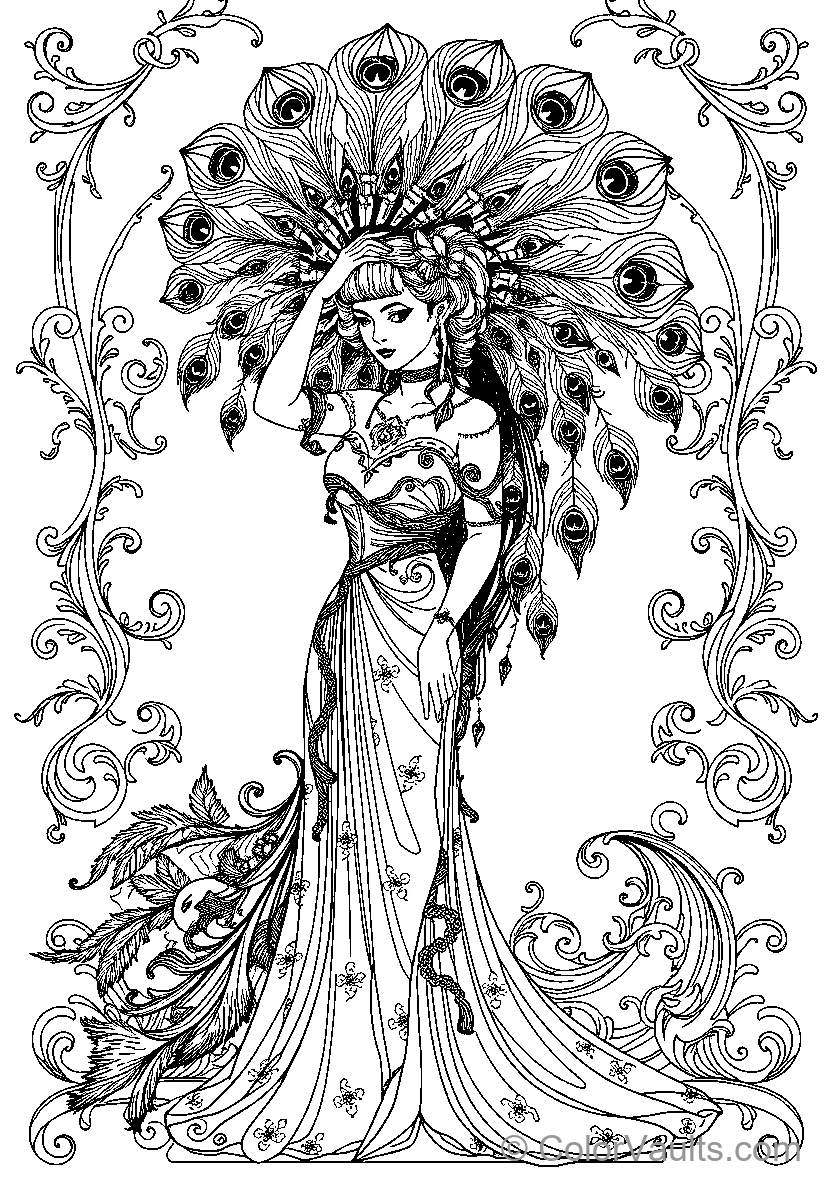 Peacock Feathered Woman (Scene 7)