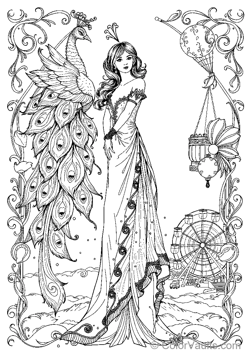 Peacock Woman At Carnival