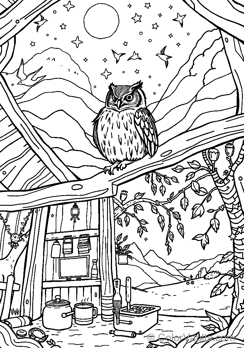 Owls Nighttime Retreat