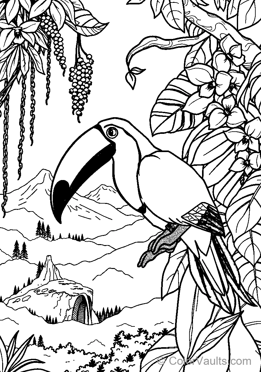 Toucan In Tropical Paradise